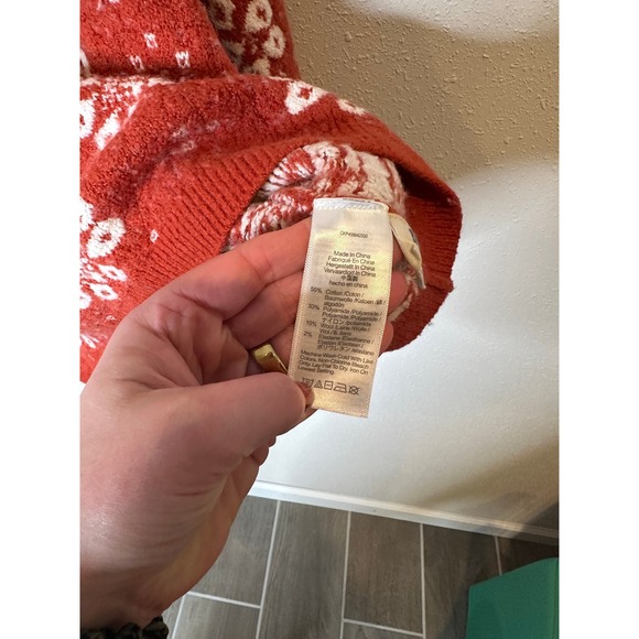 Madewell Fair Isle Crewneck Sweater Women Mediumm - Picture 3 of 4